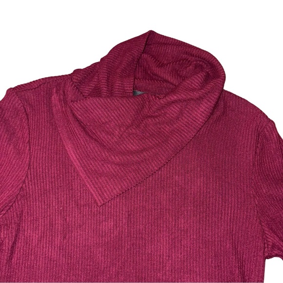 Premise Red Cowl Neck Lightweight Sweater NWT - Picture 2 of 5